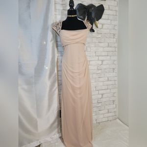 NWT Nude Tadashi Shoji Formal Gown Size 12